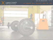 Tablet Screenshot of legendcrossfit.com